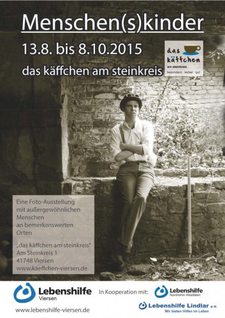 Plakat zur Fotoausstellung "Menschn(s)kinder" als PDF