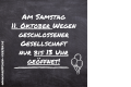 Geschlossene Gesellschaft am Samstag 11. Oktober