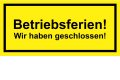 Vom 23.12. bis 6.1. geschlossen