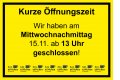 Betriebsfeier - kurze Öffnungszeit!