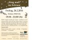&quot;Sing mal!&quot; im Februar