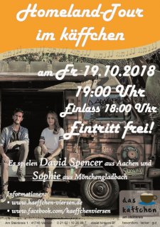 Sophie und David spielen am 19. Oktober im käffchen