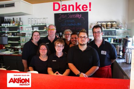 Das käffchen-Team sagt Danke Aktion Mensch!