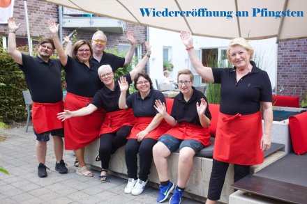 Das käffchen-Team in der Brunnen-Lounge